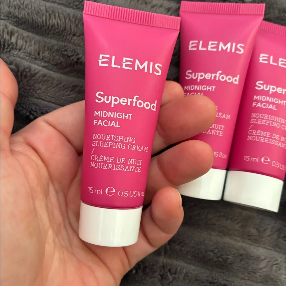3 X ELEMIS Superfood Midnight Facial nourishing sleep cream 15ml - Picture 2 of 4